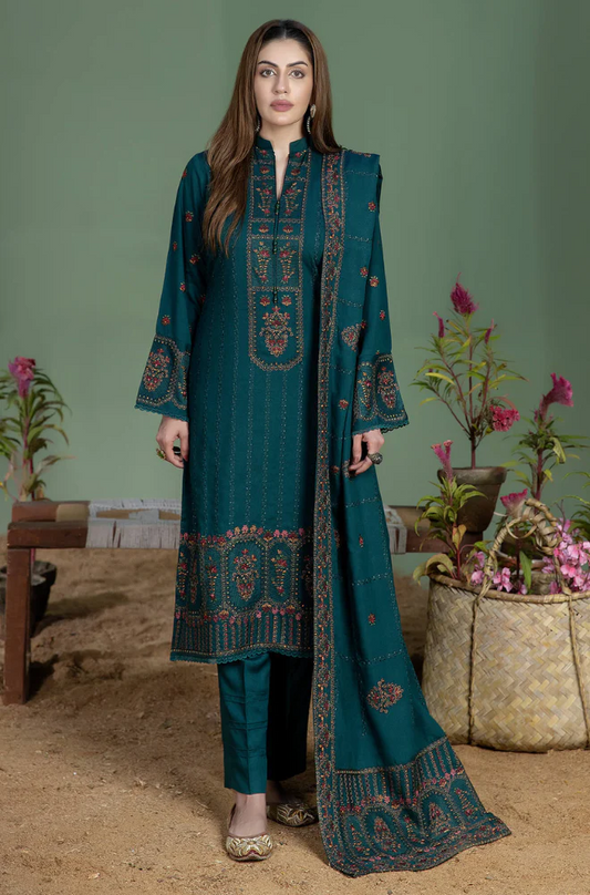 3 Piece - Lawn Embroidered Suit - UPA013