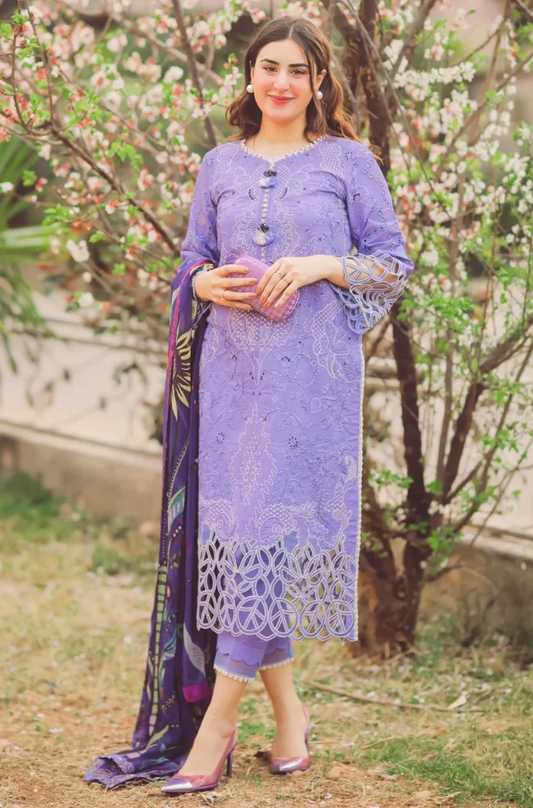 MUSHQ - 3 Piece Lawn Embroidered Suit - UPA019