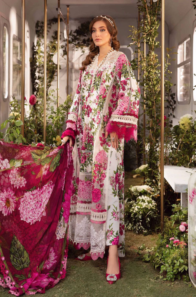 Maria.B - 3PC Lawn Digital Printed Suit (Unstitched) - UH0176