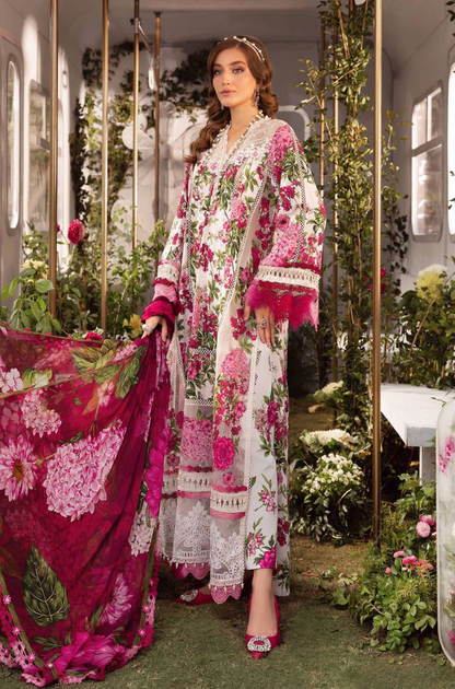 Maria.B - 3PC Lawn Digital Printed Suit (Unstitched) - UH0176