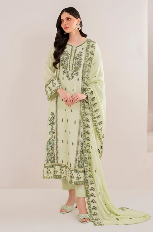 Garnet - 3PC Lawn Embroidered Suit - UPC061