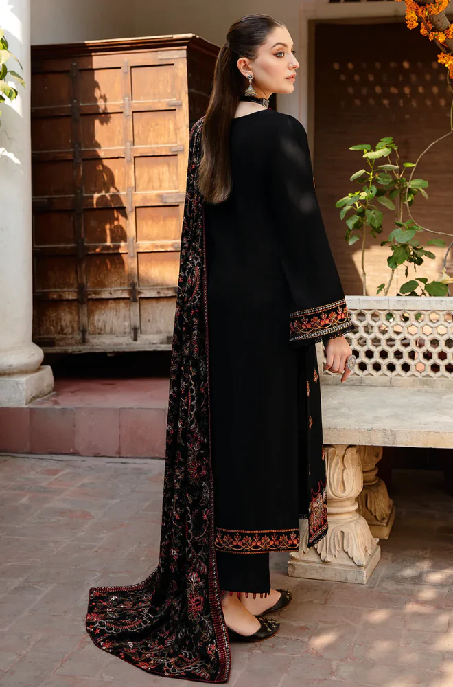 Ramsha  - 3PC Dhanak Embroidered Suit (Unstitched) -US177