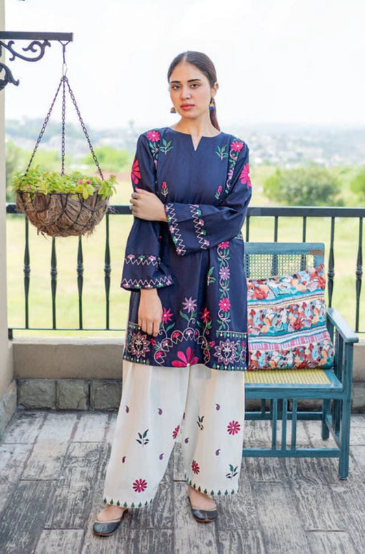 Urge - 2PC Lawn Embroidered Suit (Unstitched) - UA298
