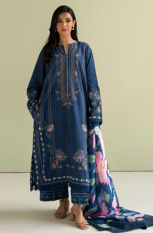 COCO by Zara Shahjahan - 3PC Lawn Digital Printed Suit-UPHB042