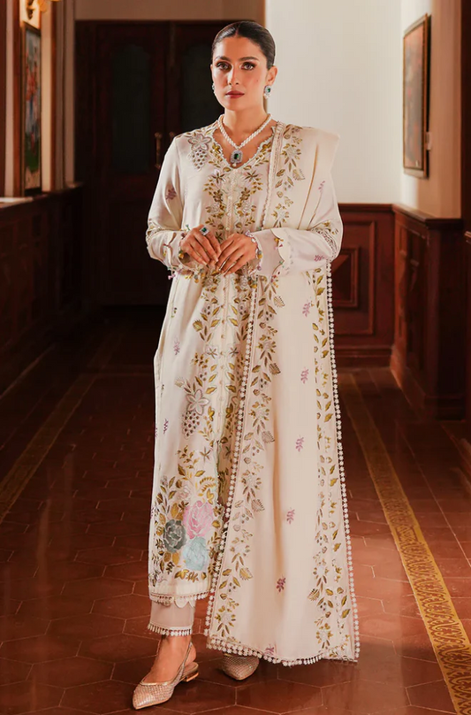 Cross Stitch - 3PC Lawn Embroidered Suit (Unstitched) - UPFS095