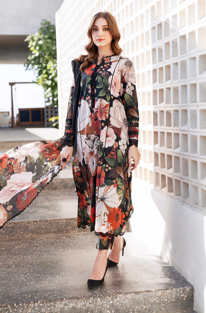 Baroque- 3PC Khaddar Digital Printed Suit (Unstitched) - UH308