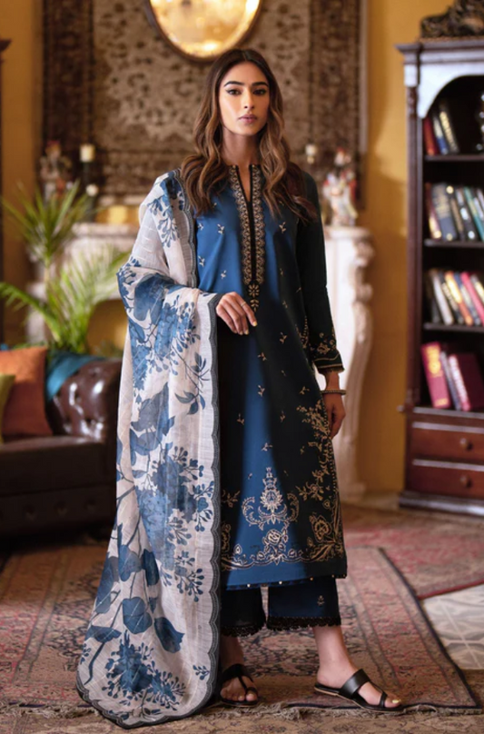 3 - Piece Lawn Embroidered Suit - UPS027