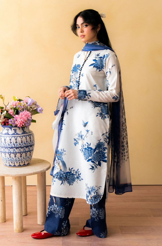 Coco by Zara Shahjahan -3PC Lawn Digital Printed Suit (Unstitched) - UPHB0150