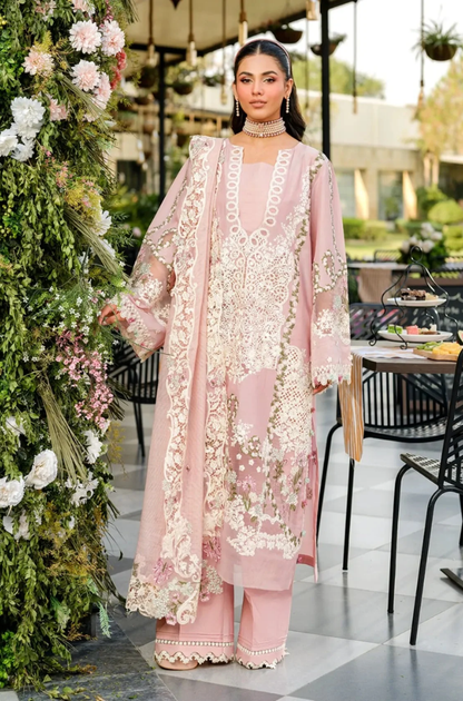 Elaf - 3PC Unstitched Lawn Embroidered Suit - UA277