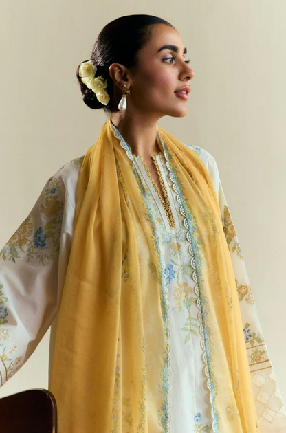 Coco by Zara Shahjahan- 3PC Unstitched Dhanak Embroidered Suit - US135