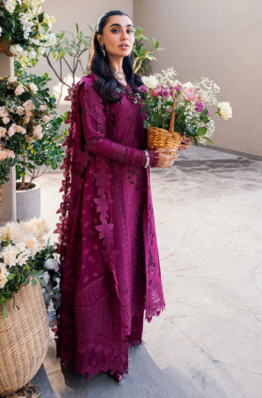3 - Piece Lawn ChickenKari Embroidered Suit  - UPA020