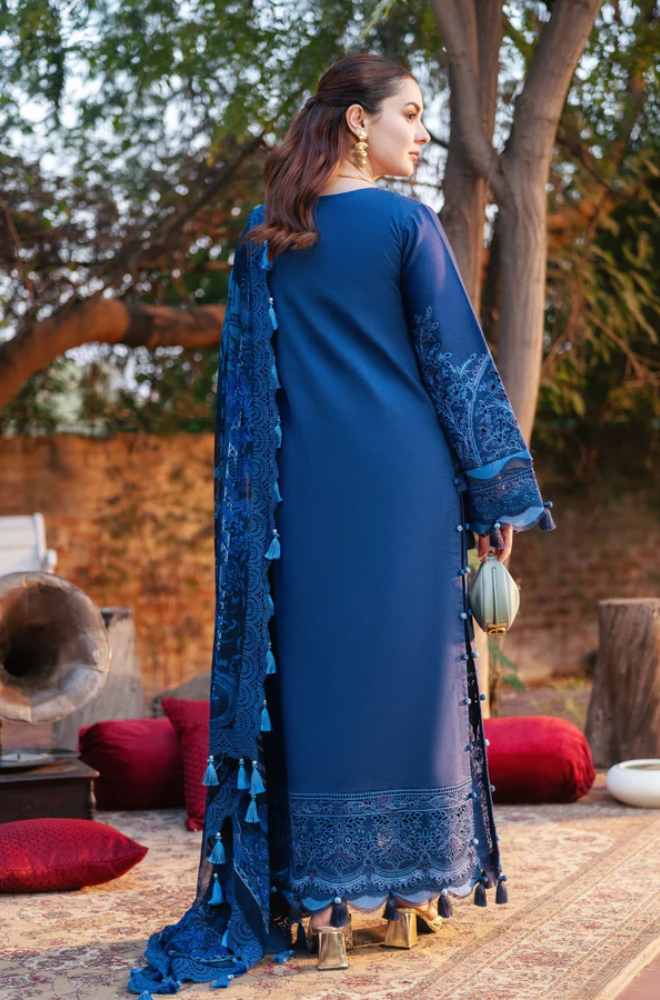 Jade- 3 Piece Lawn Embroidered Suit (Unstitched)- UPF0131