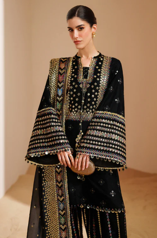 Jazmin  - 3PC Unstitched Lawn Embroidered Suit - UA279