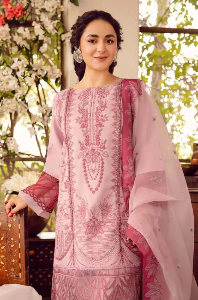 Jazmin - 3PC Lawn Embroidered Suit - UPJ0162