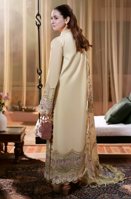 Jade - 3PC Lawn Chickenkari Embroidered Suit (Unstitched) - UPFS097