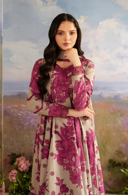 Iznik - 3PC Khaddar Digital Printed Suit (Unstitched) - UH302