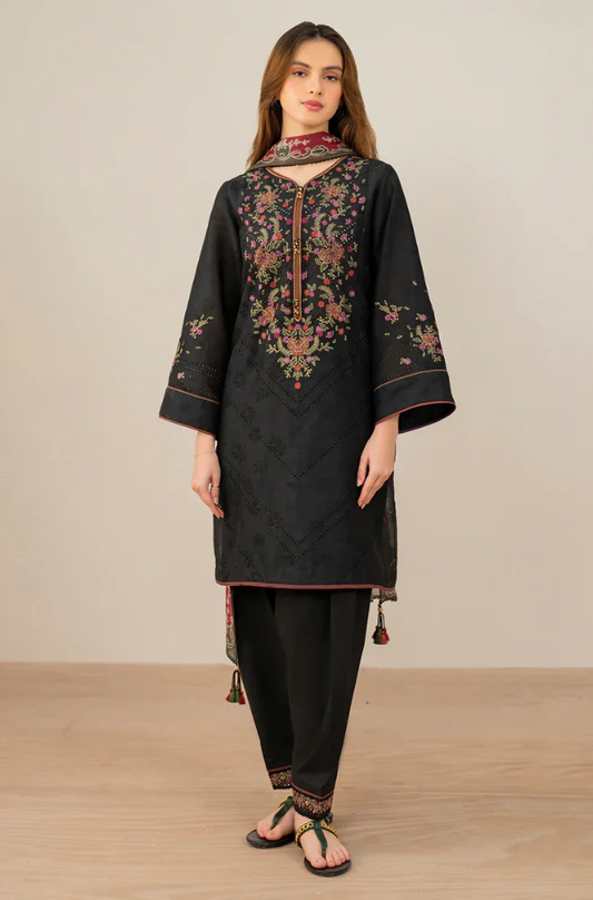 Maria B - 3PC Lawn ChickenKari Embroidered Suit - UPBF049