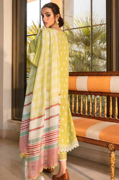 Crimson  - 3PC Unstitched Lawn Embroidered Suit - UA237