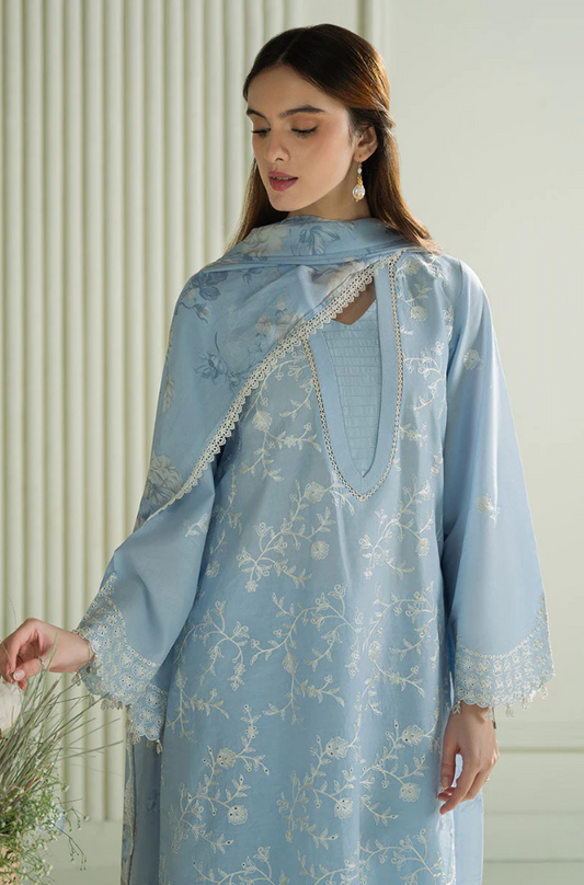 3 - Piece Lawn Embroidered Suit - UPS026