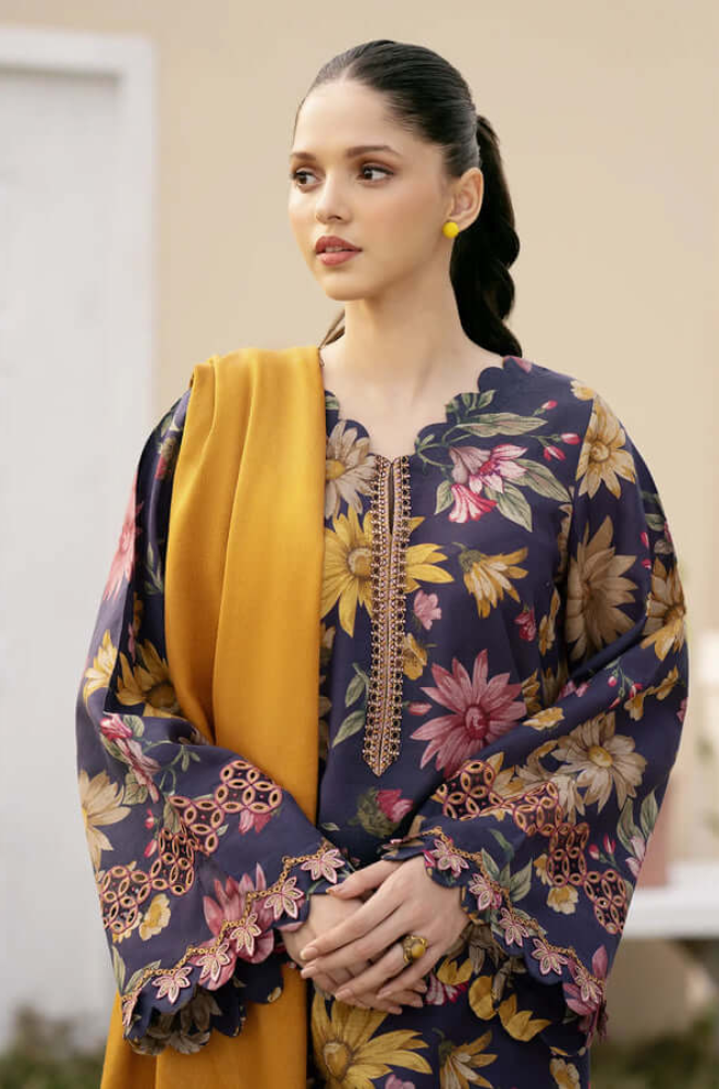 3PC- Lawn Digital Printed Suit-UPHB062