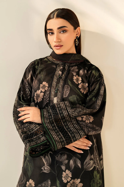 Baroque- 3PC Khaddar Digital Printed Suit (Unstitched) - UH307