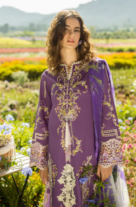 Mushq - 3PC Lawn Embroidered Suit (Unstitched) - UPFS0110