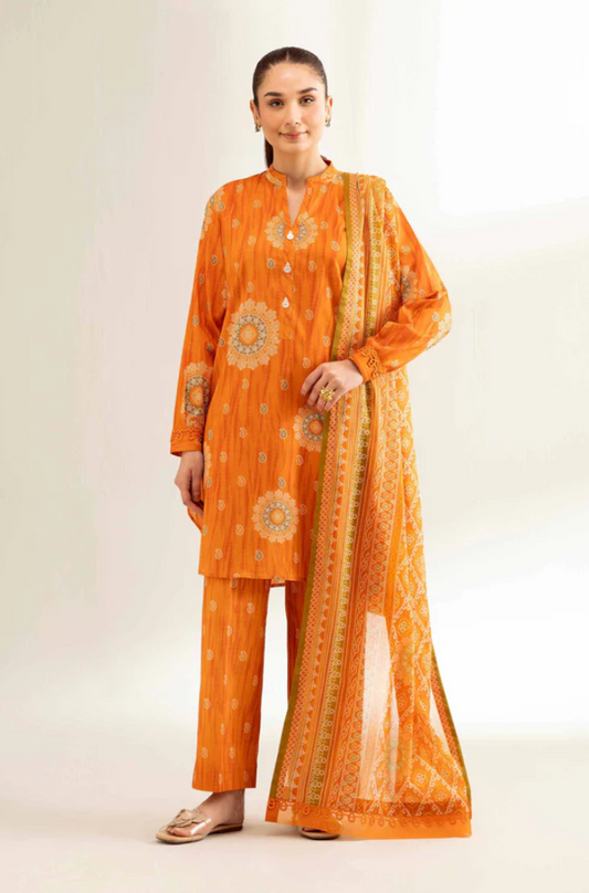 Nishat- 3PC Lawn Digital Printed Suit (Unstitched) - UH0173