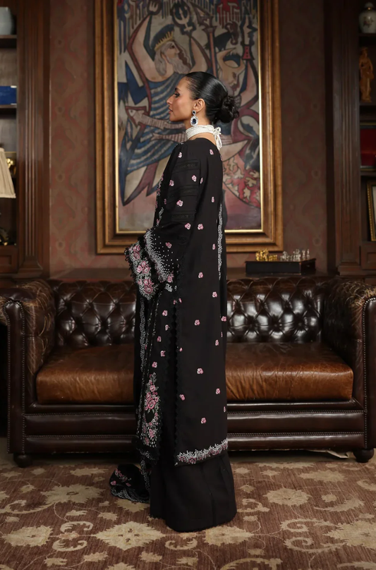 Elaf - 3PC Unstitched Lawn Embroidered Suit - UA243