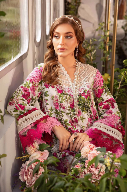 Maria.B - 3PC Lawn Digital Printed Suit (Unstitched) - UH0176