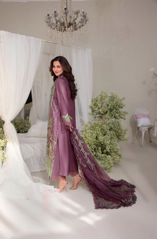Khaadi - 3PC Unstitched Dhanak Embroidered Suit - US132