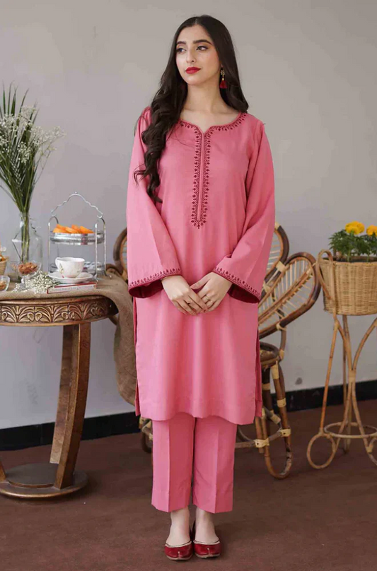 Asling - 3PC Unstitched Dhanak Embroidered Suit - UH159