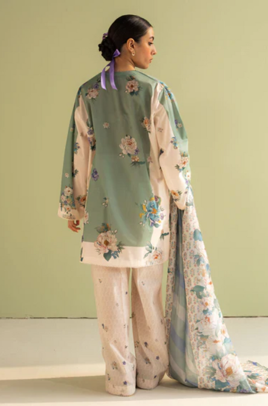 Coco by Zara Shahjahan -3PC Lawn Digital Printed Suit (Unstitched) - UPHB0151