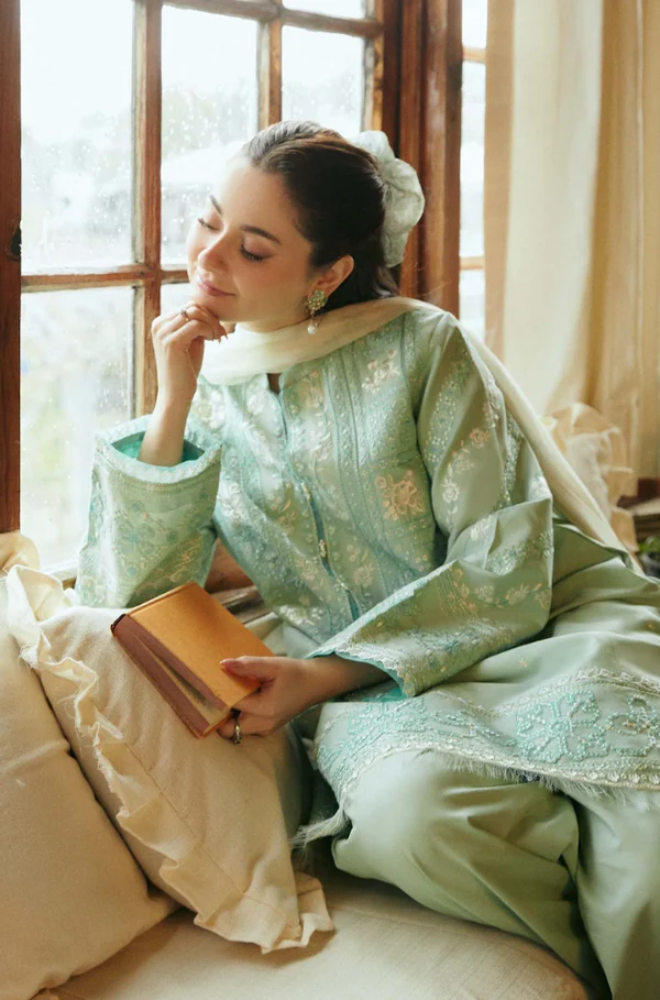 Zara Shahjahan - 3PC Lawn Digital Printed Suit-UPHB045