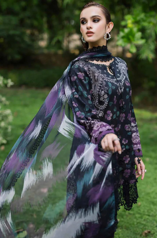 Baroque- 3PC Khaddar Digital Printed Suit (Unstitched) - UH303