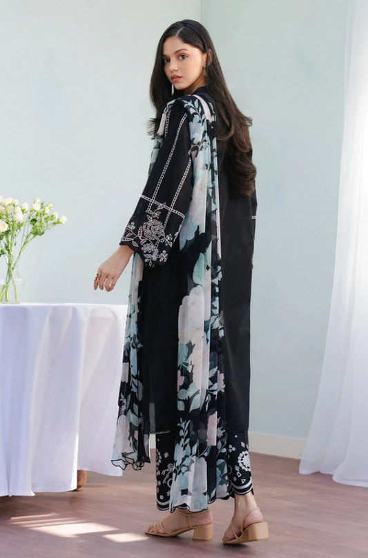 Coco By Zara Shahjahan - 3PC Dhanak Embroidered Suit (Unstitched) - US200