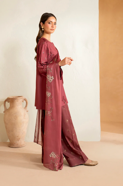 Iznik - 3PC Dhanak Embroidered Suit (Unstitched) - UH212