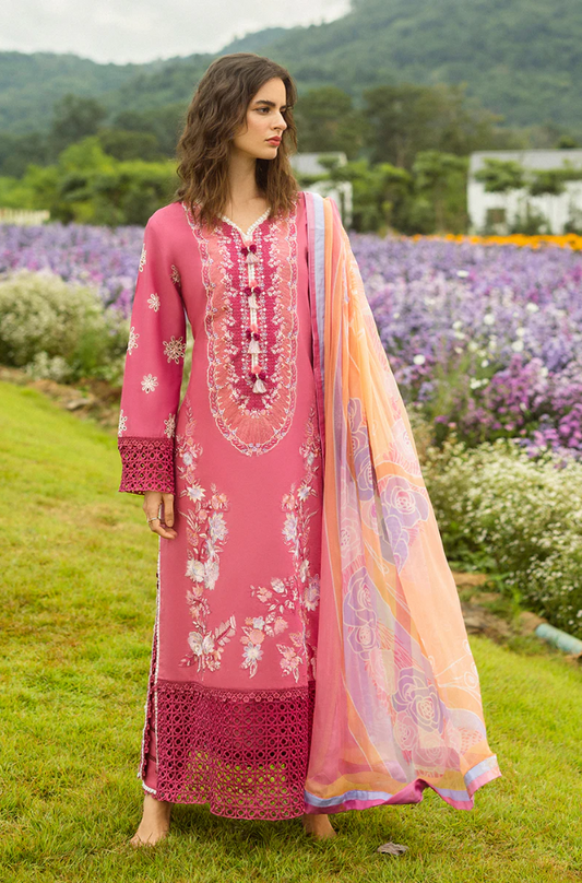 Mushq - 3PC Lawn Embroidered Suit (Unstitched) - UPFS0107