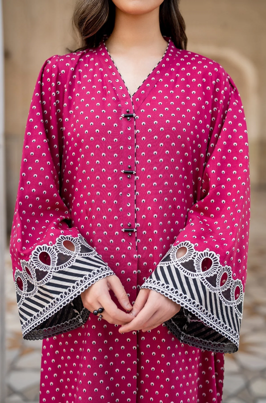 Baroque - 3PC- Lawn Digital Printed Suit(Unstitched) -UH0186