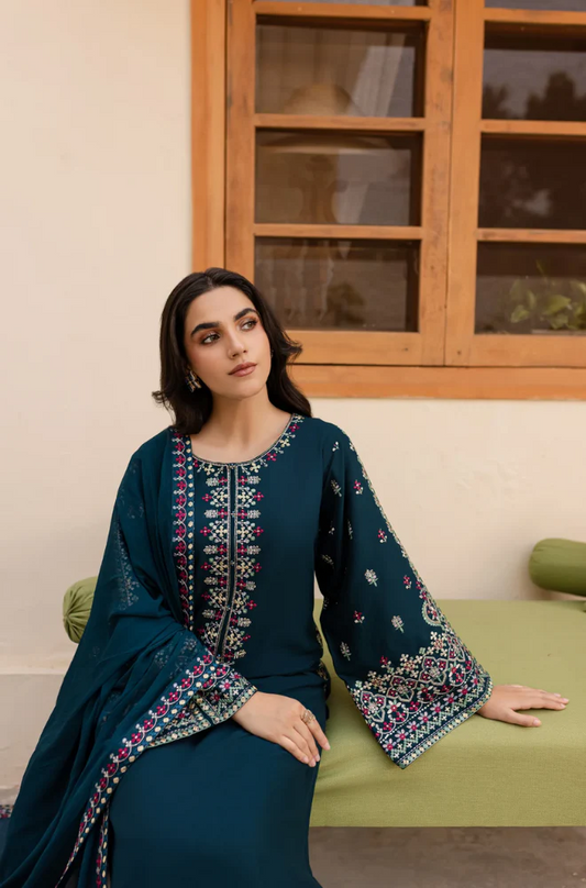 3 Piece - Lawn Embroidered Suit - UPF007