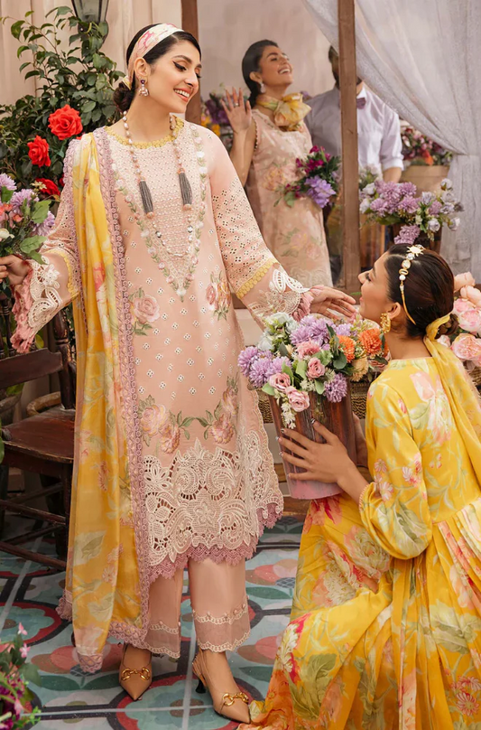 MUSHQ - 3PC Lawn Embroidered Suit-UPHB048
