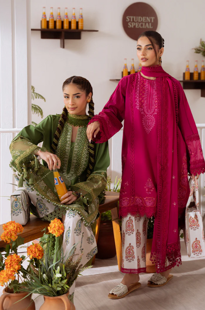 Saira Rizwan - 3PC Lawn Embroidered Suit (Unstitched) - UPJ0182