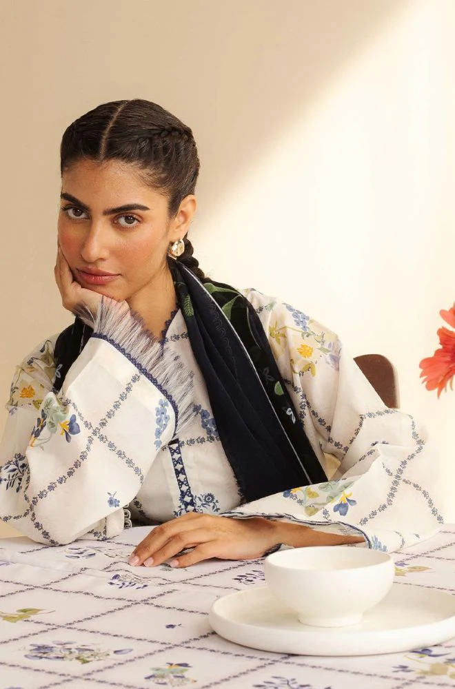 Coco by Zara Shahjahan - 3PC Banadora Lawn Digital Printed Suit (Unstitched) -UPFS0125