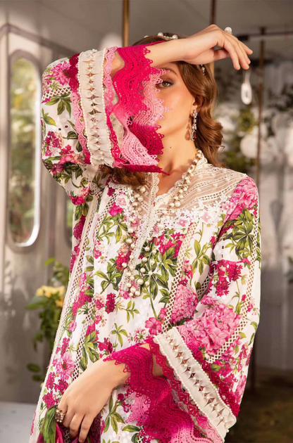 Maria.B - 3PC Lawn Digital Printed Suit (Unstitched) - UH0176