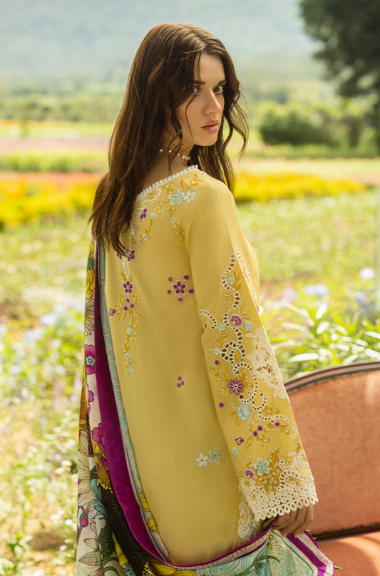 Mushq - 3PC Lawn Embroidered Suit (Unstitched) - UPFS0108