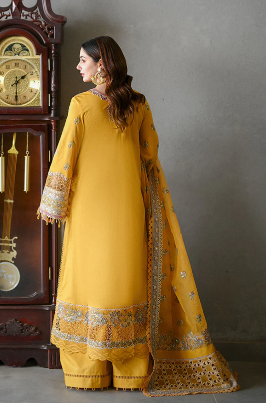 Qalamkar -  3 Piece Lawn Embroidered Suit - UPJ031