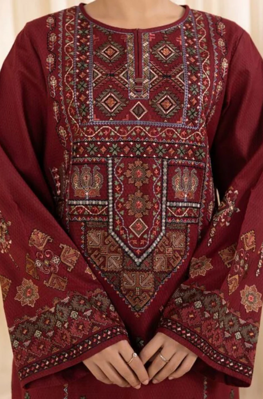 3 Piece - Lawn Embroidered Suit - UPA010