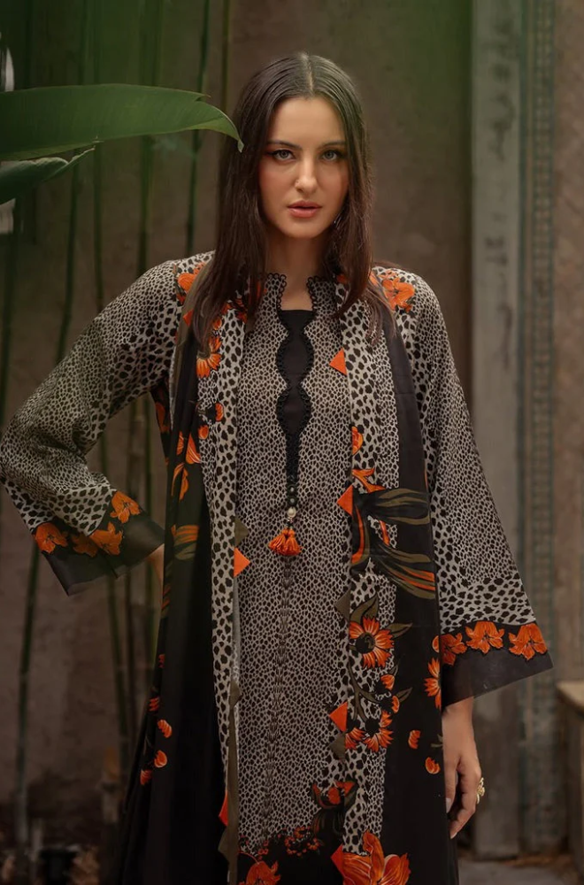 Charizma - 3PC Khaddar Digital Printed Suit (Unstitched) - UH310