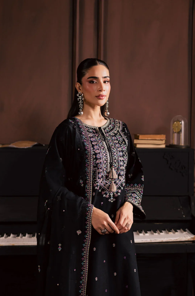 Batik - 3PC Unstitched Lawn Embroidered Suit - UA294