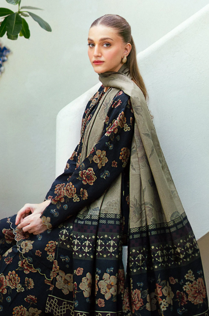 Baroque -3PC Lawn Digital Printed Suit (Unstitched) - UPHB0153