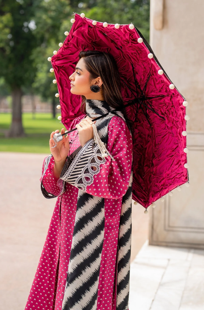 Baroque - 3PC- Lawn Digital Printed Suit(Unstitched) -UH0186